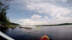 Avant d'entrer entre les îles.