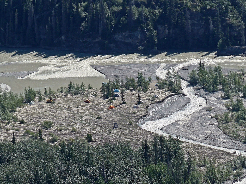 Le camp de Sediment Creek.