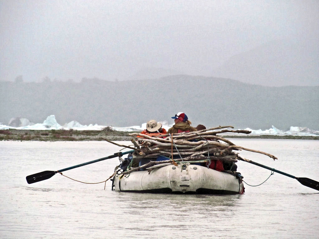 Arrivée au lac Alsek.