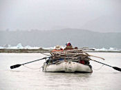 Arrivée au lac Alsek.