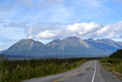 Entre Burwash Landing et la frontière d'Alaska.