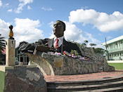 Vere Bird, premier ministre d'Antigua de 1981 à 1994.