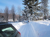 De beaux bancs de neige.