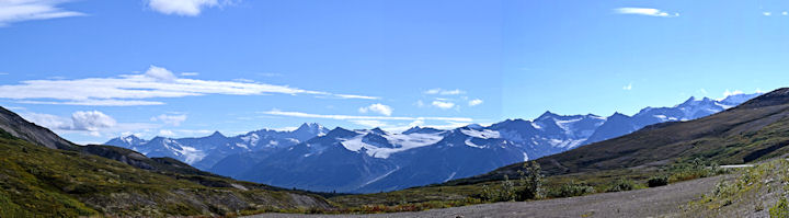 Panorama au dessus de Haines.