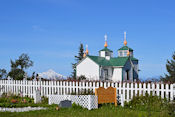 Témoin du passé Russe la petite église "Transfiguration of our Lord".