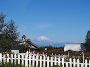 Le mont Redoubt vu de la chapelle.