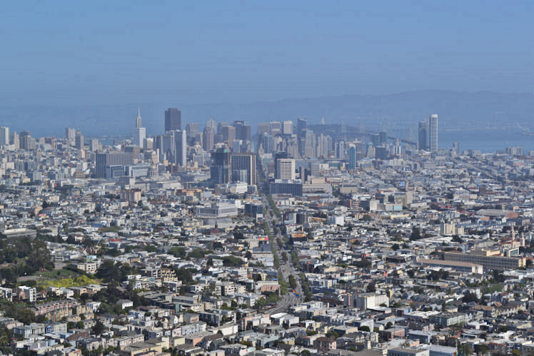 San Francisco dans la brume.