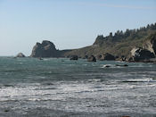 La côte au Nord de San Francisco.