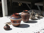 Les poteries "horse Hair" sont une spécialité des Indiens Navajos.