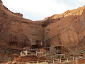 Le site de l'hotel goulding's aux portes de monument valley.