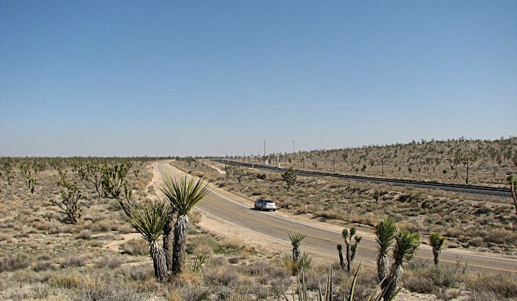 Dans le désert de Mojave.