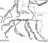 Carte du secteur Peel river