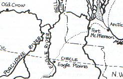 Carte du secteur de l'Eagle river