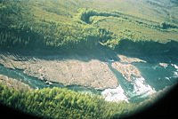 L'entrée d'Aberdeen Canyon sur la Peel