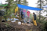 Camp de départ sur Walker lake