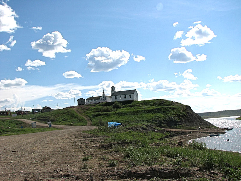 L'église de Tsiigehtchic.