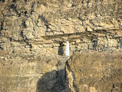 Statue de la vierge à la sortie du canyon de Rampart.
