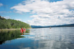 La baie de la Nisutlin (lac Teslin) fait environ 13 km de long.