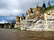 Nulle part sur la rivière,  le courant n'est aussi rapide que dans Lower Rampart Canyon.