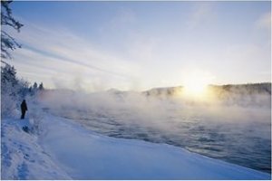 Fog Rises Off the Yukon River