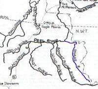 Carte du secteur Peel river