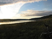 Nuages au couchant sur l'Anderson.